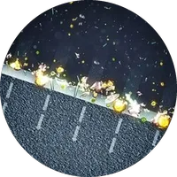 Detail image of the PP sediment filter: dirt particles stay trapped on the surface
